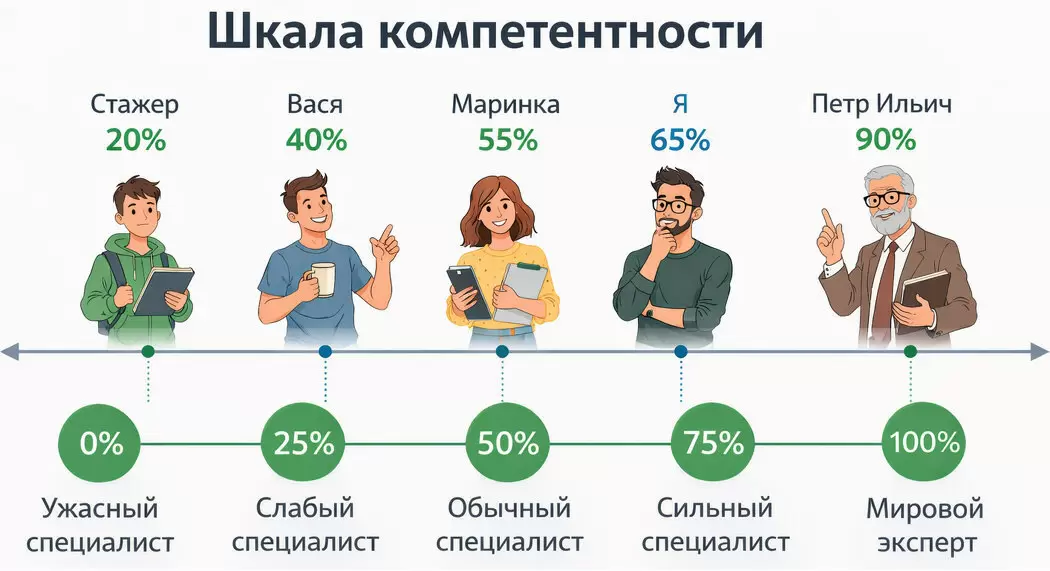 Как шкала помогает изменить свое восприятие себя